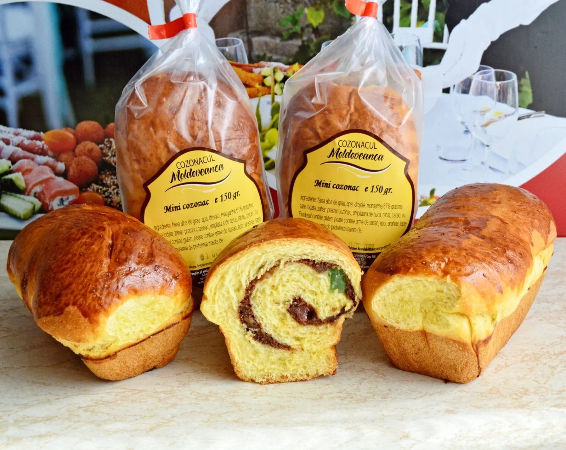Galerie Foto 50 mini cozonac moldoveanca 150g bacau