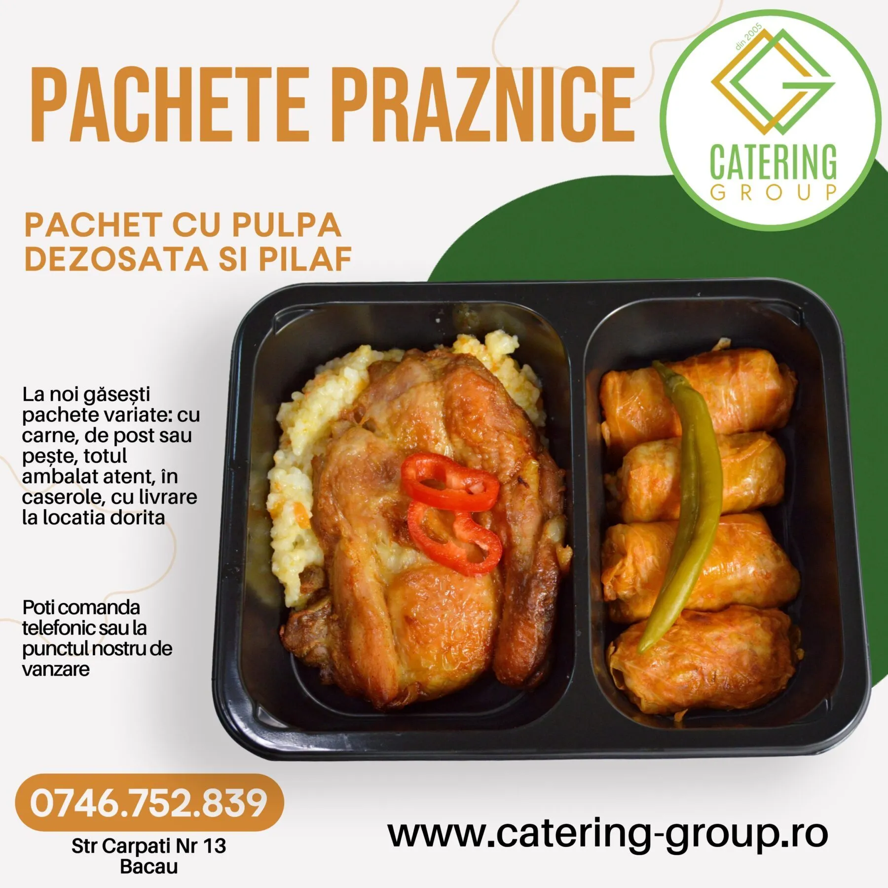 Pachet Praznic - Pulpa Dezosata cu Sarmale si Pilaf 1 Pachet Praznic - Pulpa Dezosata cu Sarmale si Pilaf