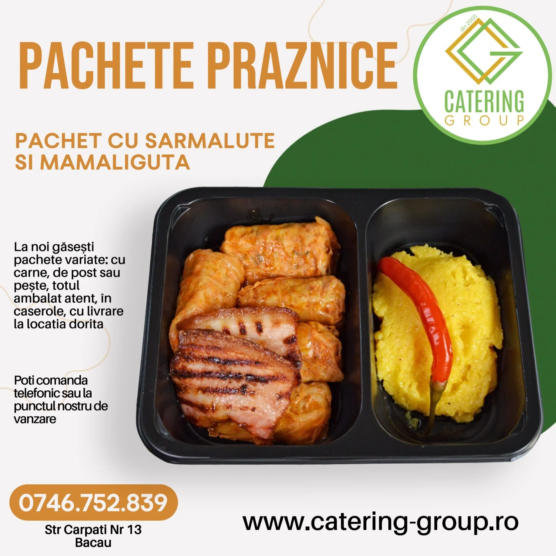 Pachet Praznic - Sarmalute cu Kaizer si Mamaliguta 1 Pachet Praznic - Sarmalute cu Kaizer si Mamaliguta
