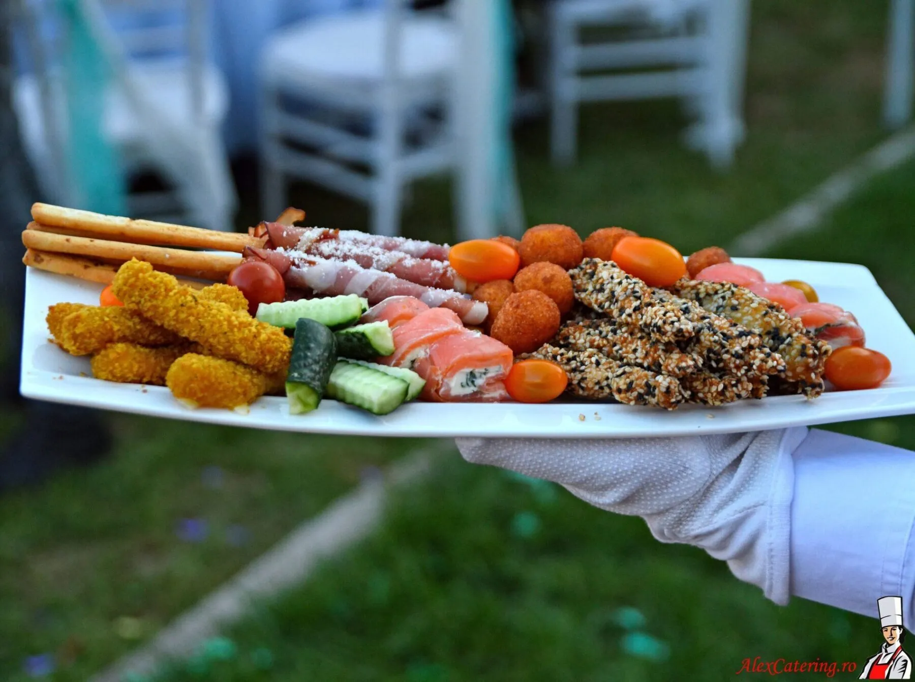 Galerie Foto 68 platou aperitive servire exterior catering bacau