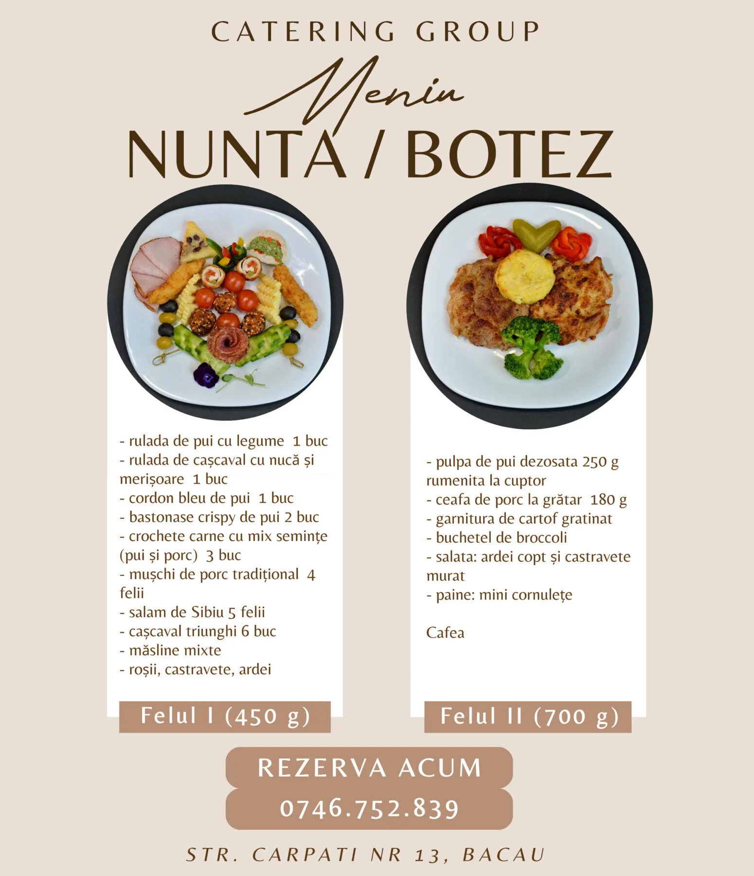 Meniu nunta botez V1 1 Meniu nunta botez Catering Group Bacau